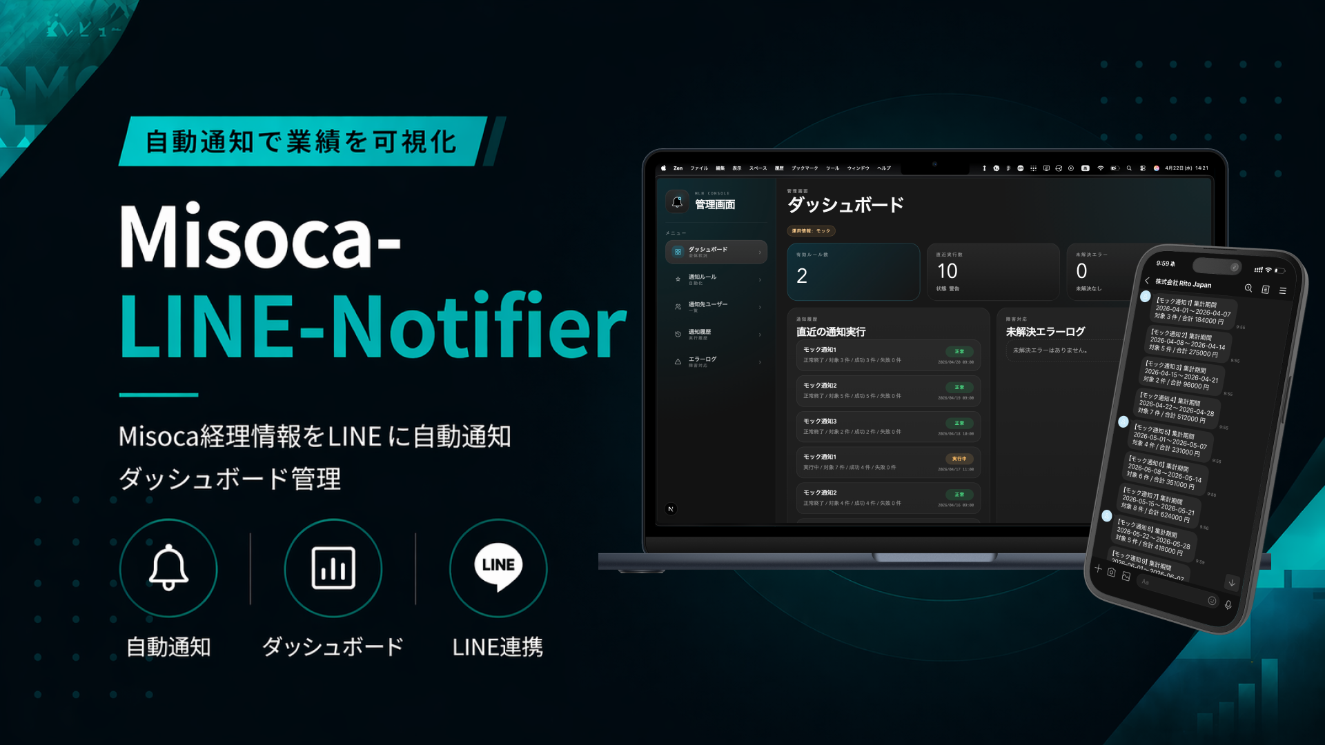 Misoca LINE Notifier サムネイル